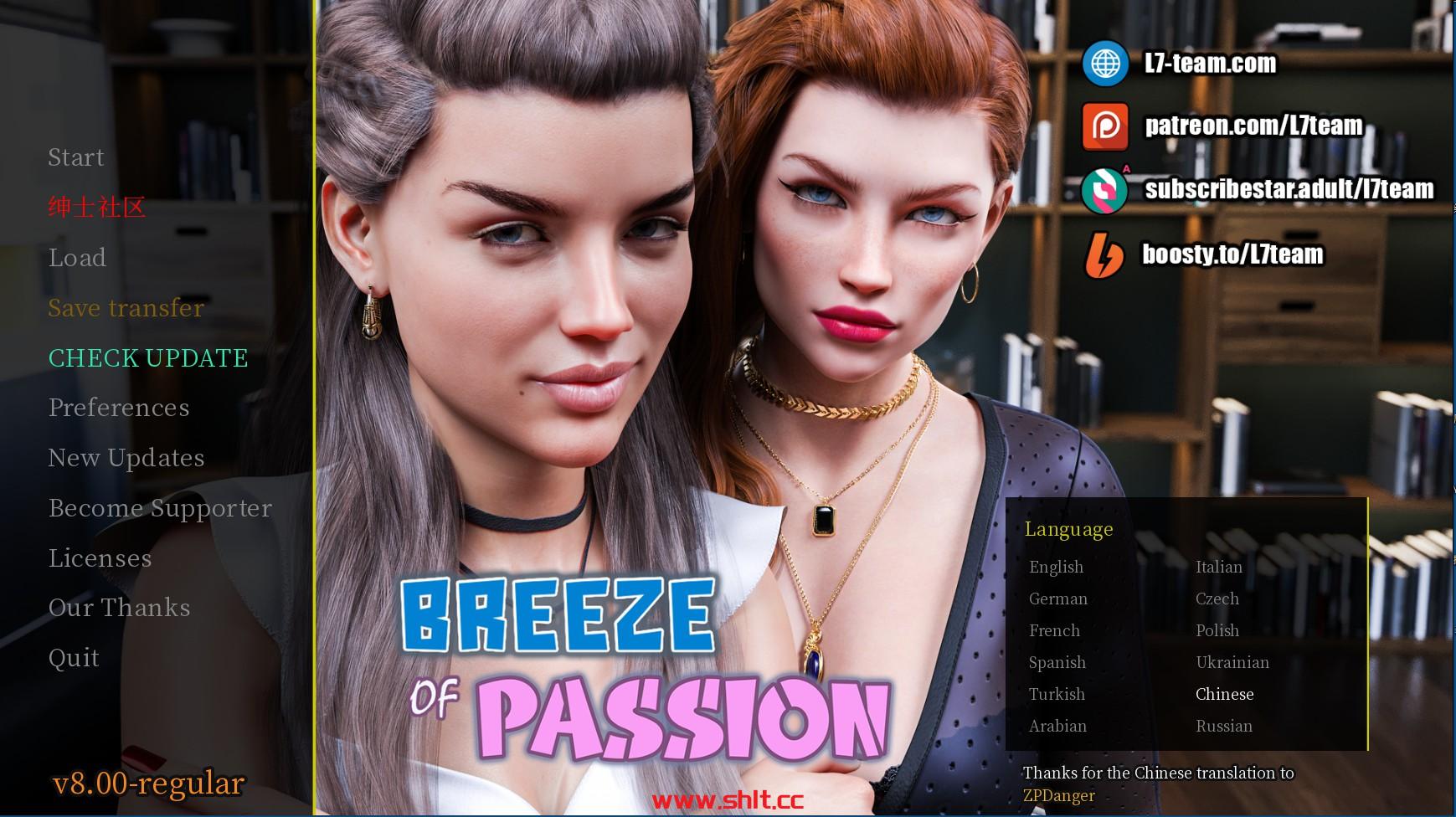 【欧美SLG/AIGPT汉化/3D】激情之风 Breeze of Passion v8.0.0 Regular【PC/6.8G】-绅士论坛